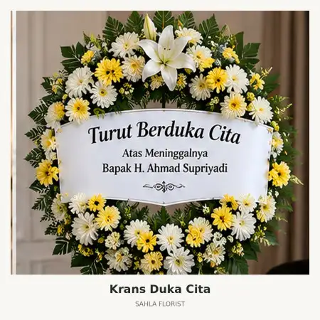 Krans Bunga Duka Plaju